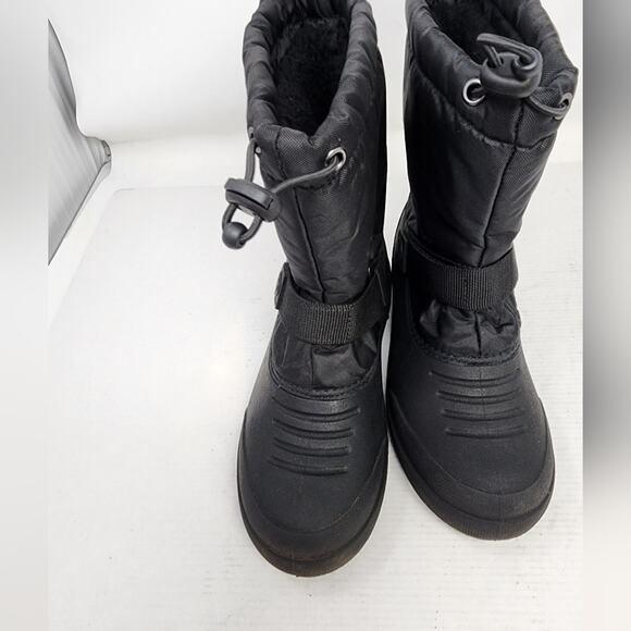 Northside Black Snow Boots Kids Winter Boots Adjustable Water Resistant Size 4 - Picture 6 of 11